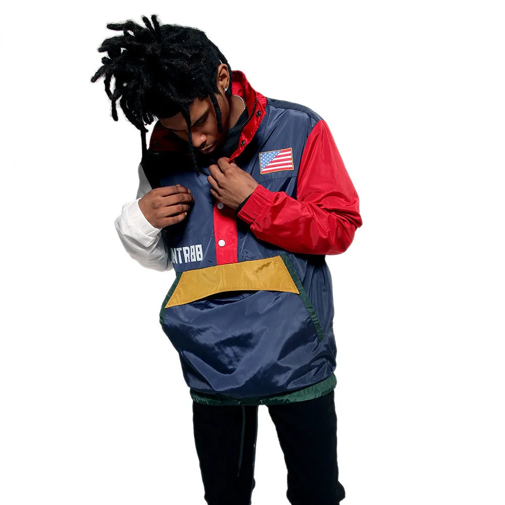 Misunderstood USA Windbreaker Pullover Track Jacket