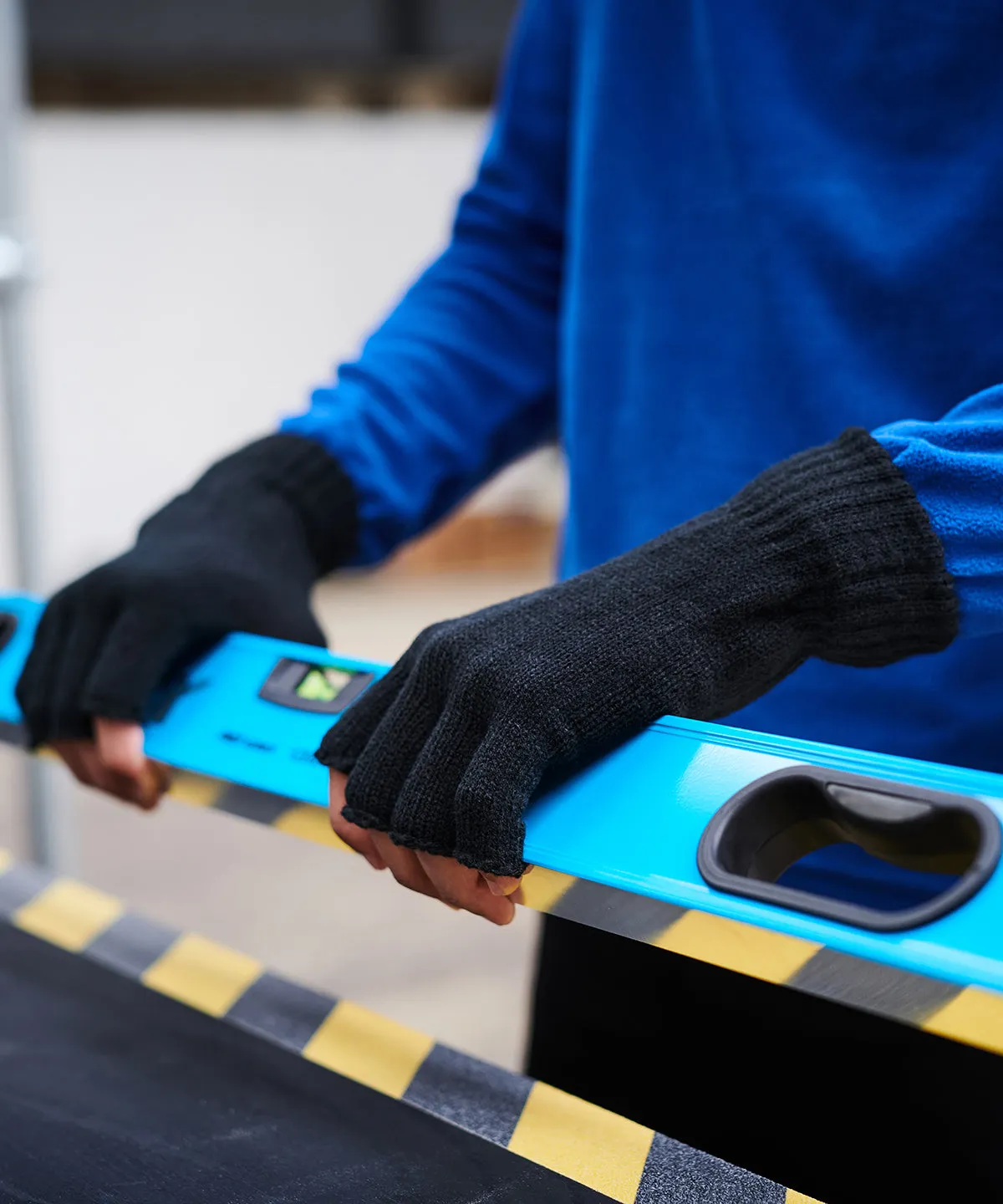 Navy - Fingerless mitts