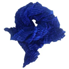 Nellie Rose Silk Scarf: Bomaki Square, Cobalt