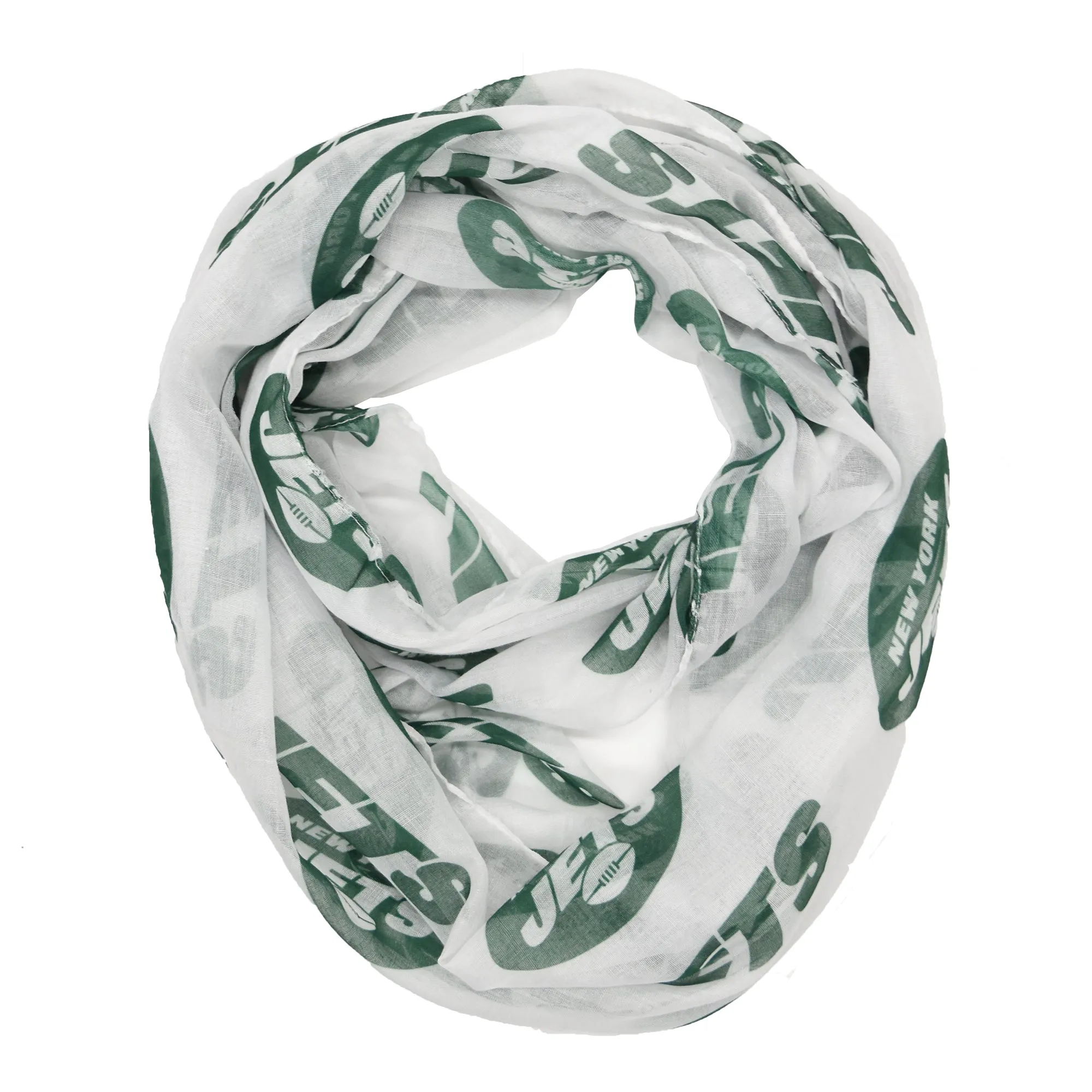 New York Jets Sheer Infinity Scarf Alternate