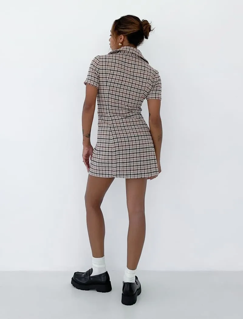 Notting Hill Mini Dress | Newbury Plaid Tweed