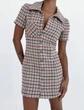 Notting Hill Mini Dress | Newbury Plaid Tweed