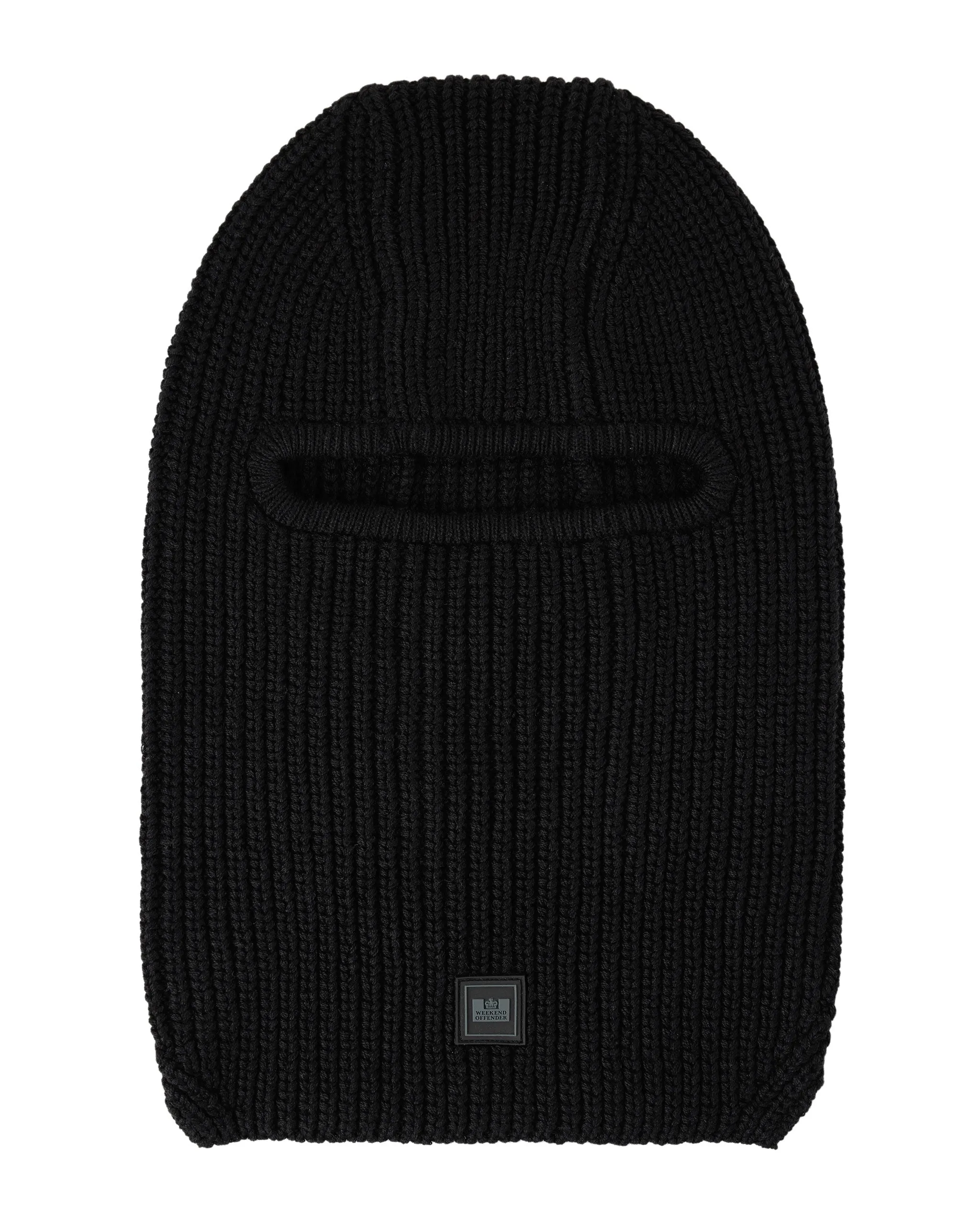 Oden Rib Balaclava Black