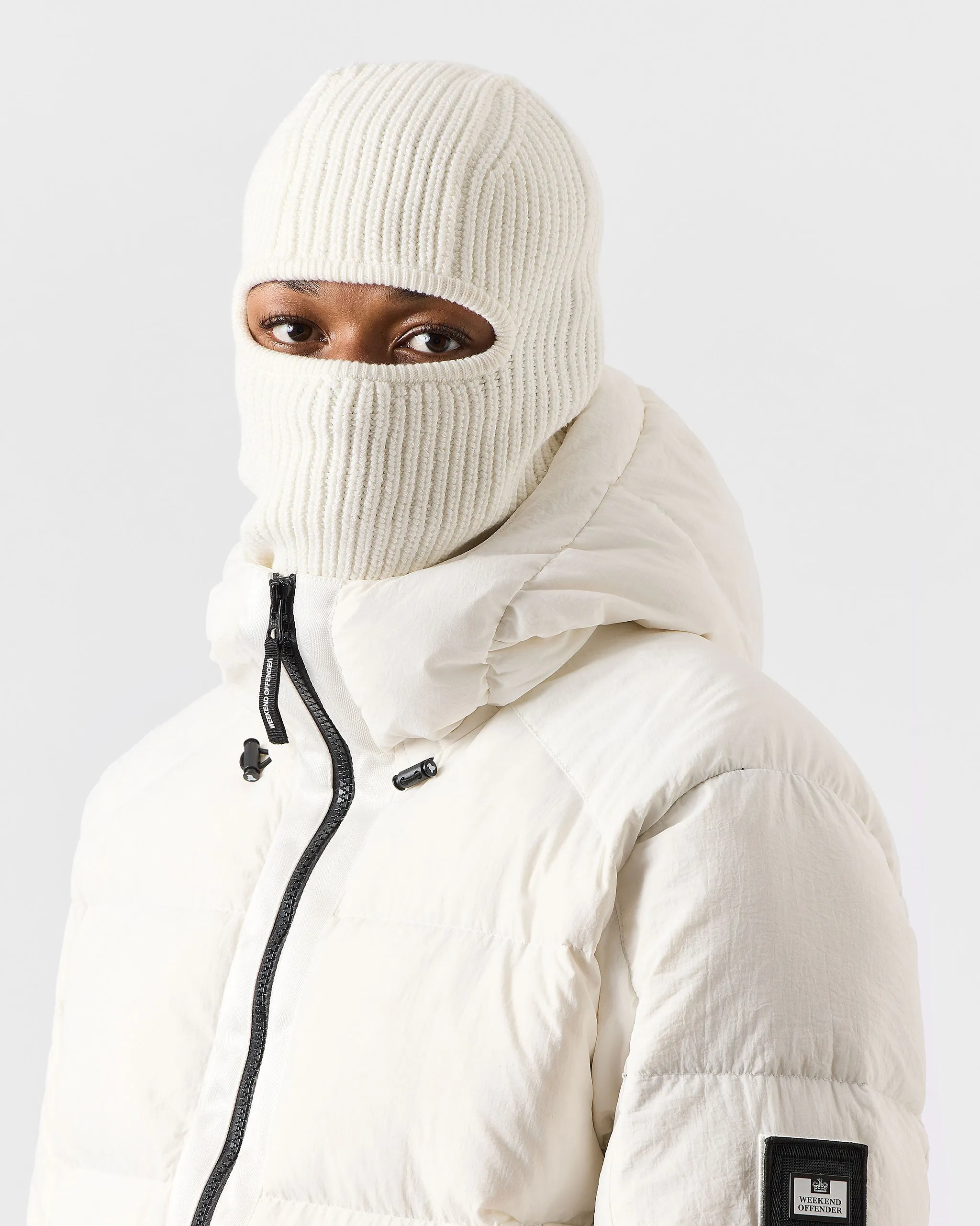 Oden Rib Balaclava Winter White