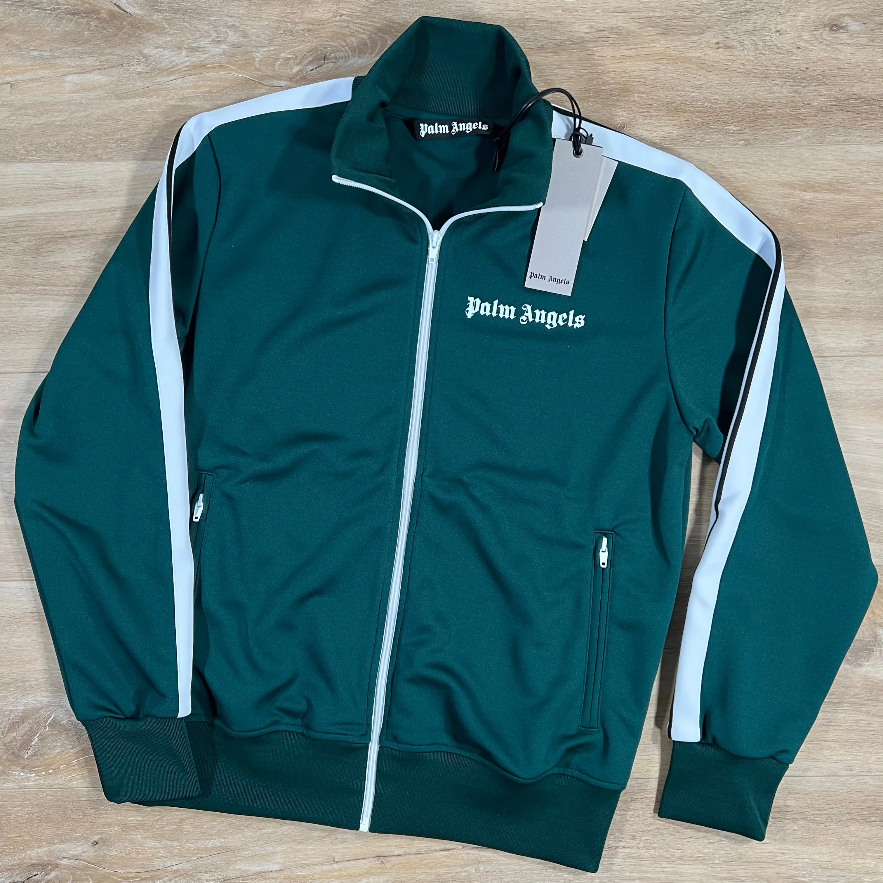 Palm Angels Classic Track Jacket in Green