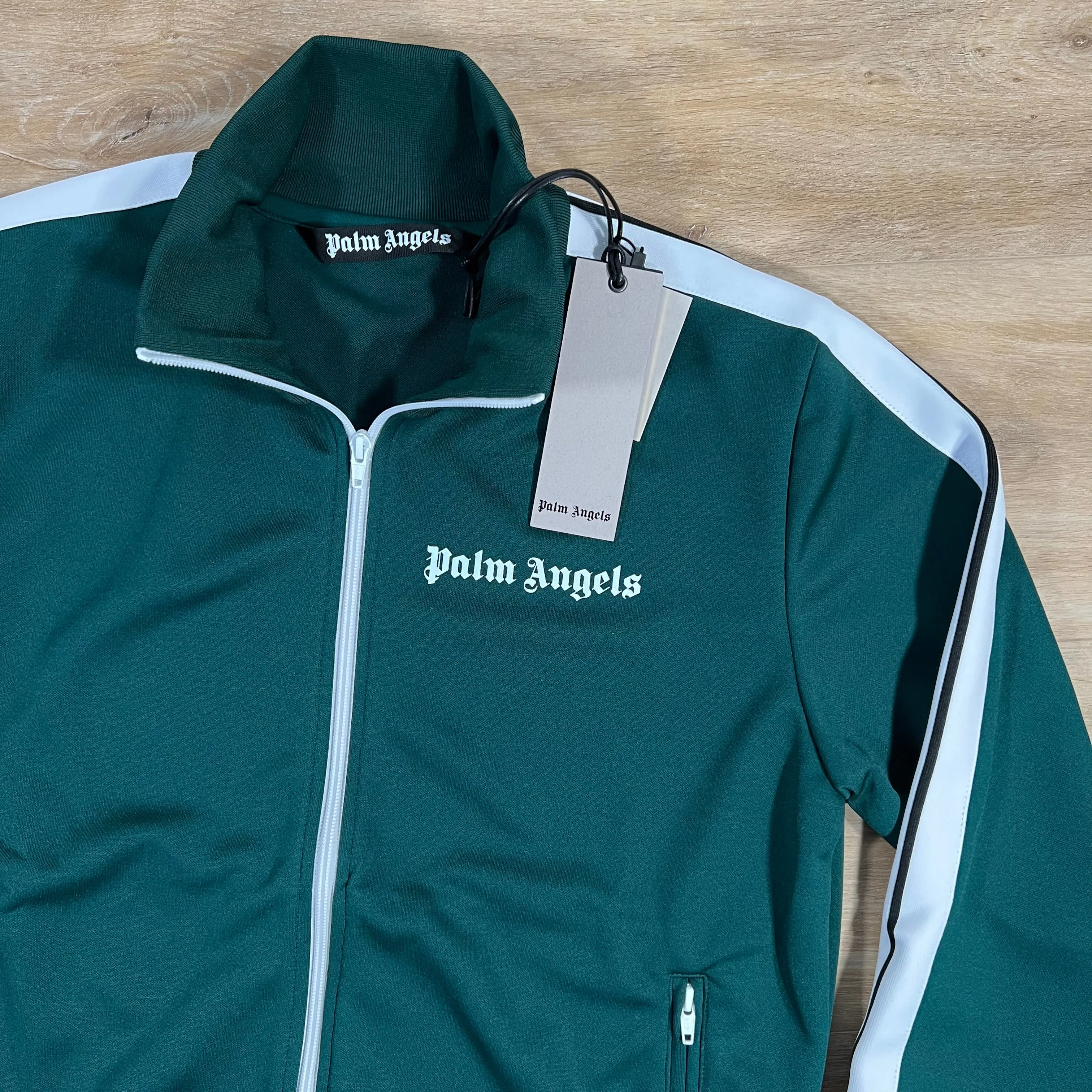 Palm Angels Classic Track Jacket in Green