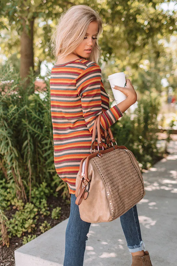 Pumpkin Patch Pretty Stripe Top