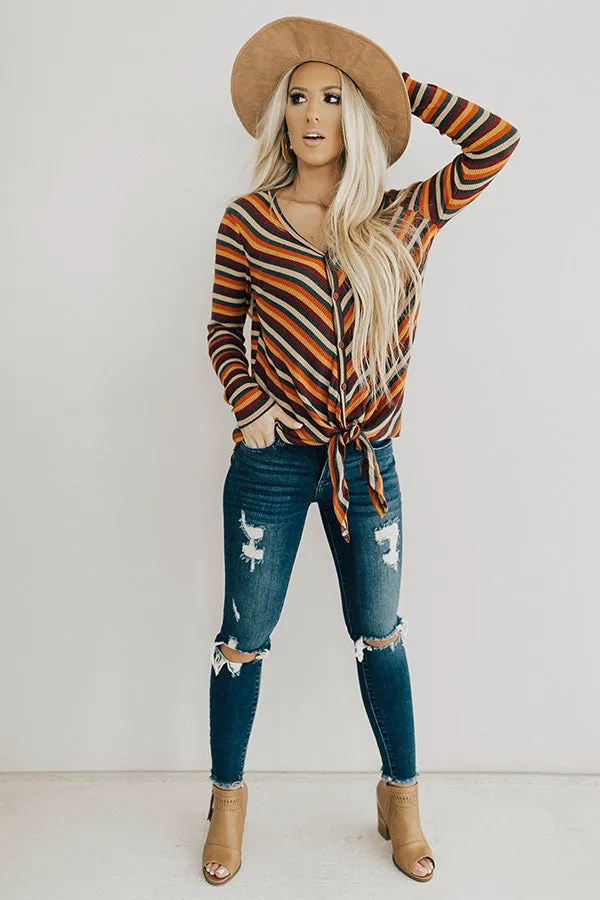 Pumpkin Patch Pretty Stripe Top