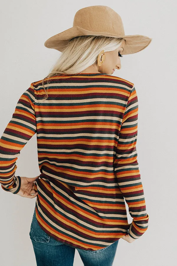 Pumpkin Patch Pretty Stripe Top