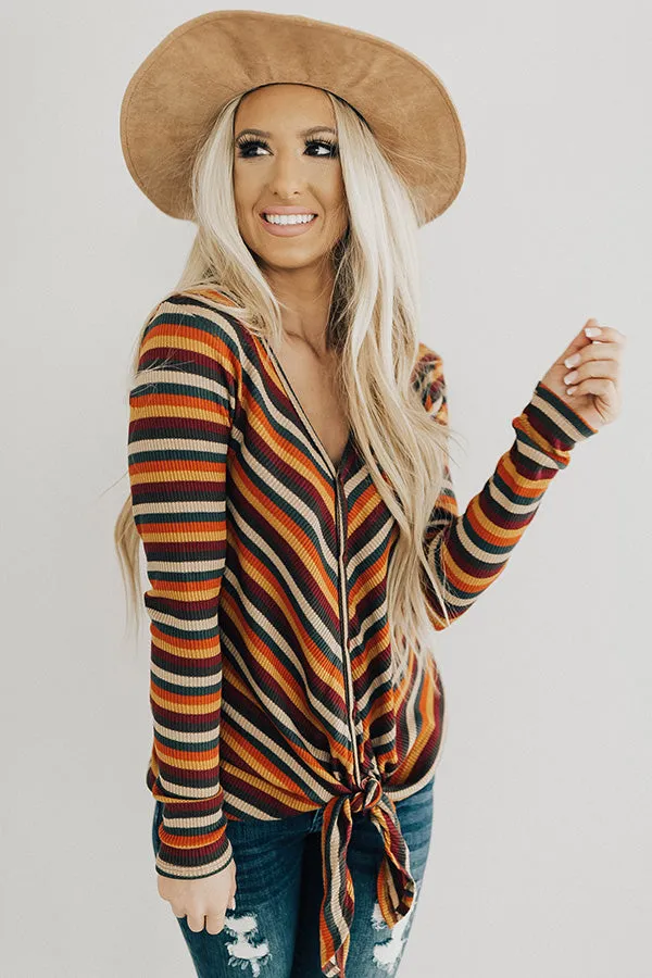 Pumpkin Patch Pretty Stripe Top