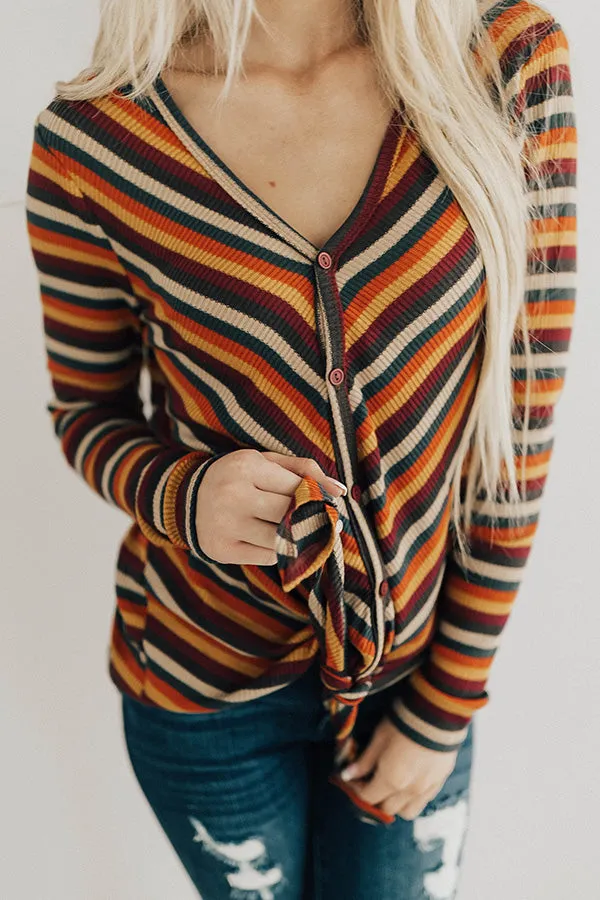 Pumpkin Patch Pretty Stripe Top