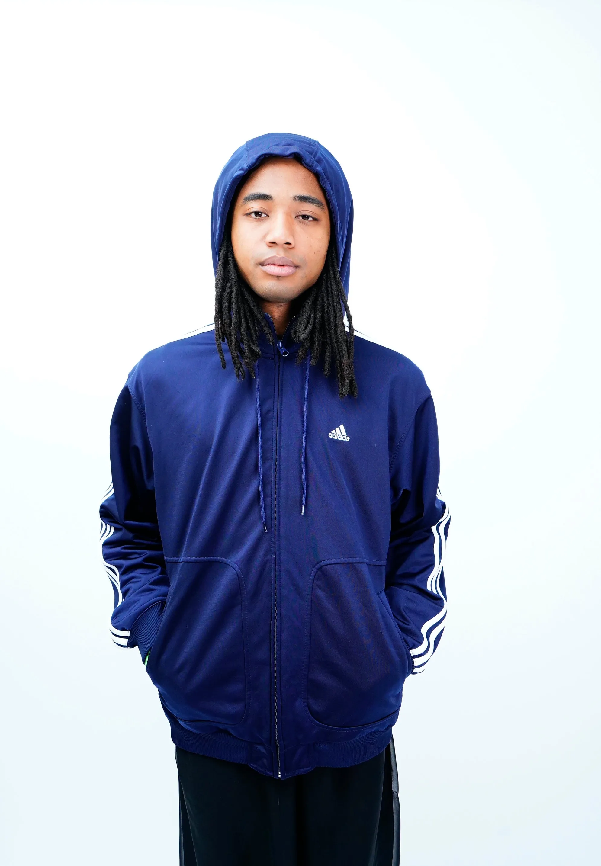 "adidas" -Hooded Track Jacket-