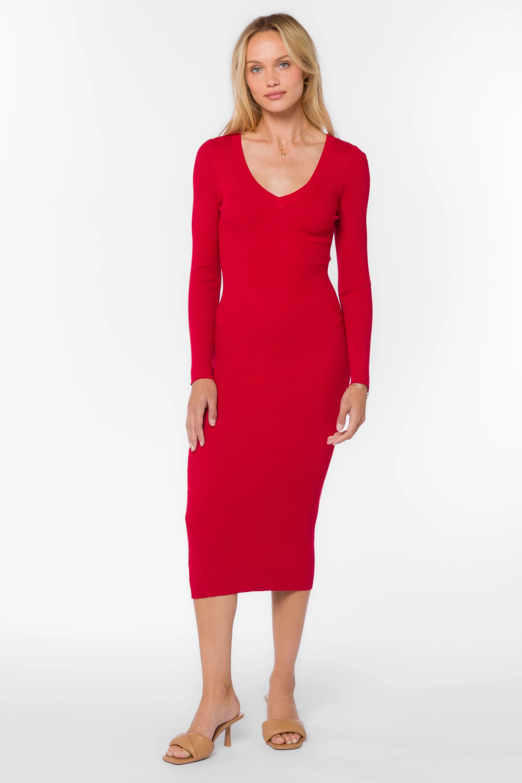 Rasha Red Pepper Dress