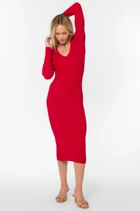 Rasha Red Pepper Dress