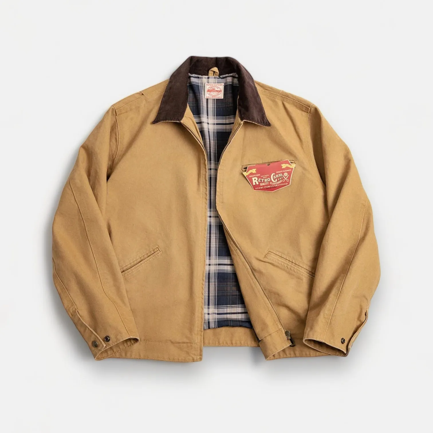 Retro cotton autumn jacket