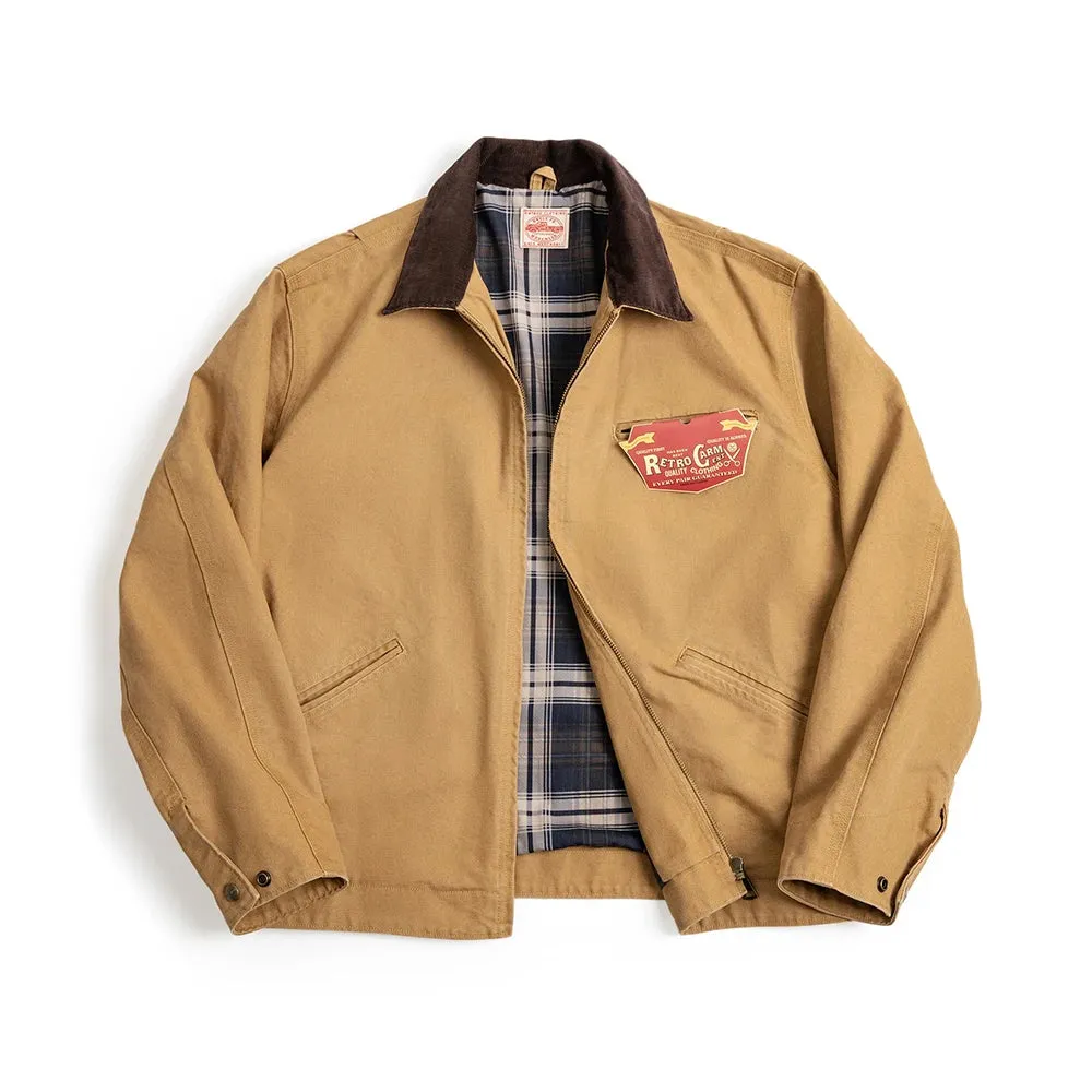 Retro cotton autumn jacket