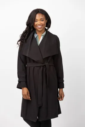 Soia & Kyo Olivia Trench Coat in Black