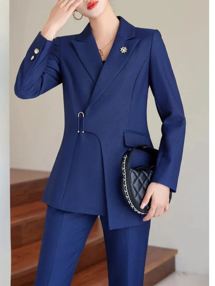 Stunningly Classy Fancy Pantsuit | Modern Blazer | Women's Pantsuits | Two piece pants set