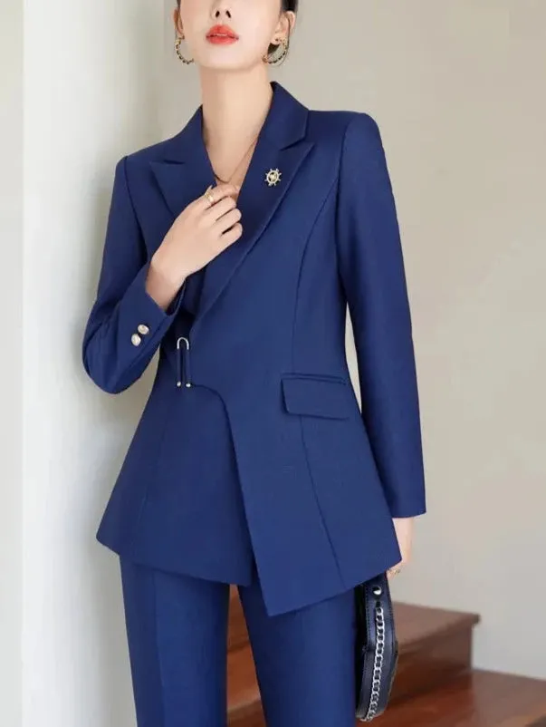 Stunningly Classy Fancy Pantsuit | Modern Blazer | Women's Pantsuits | Two piece pants set