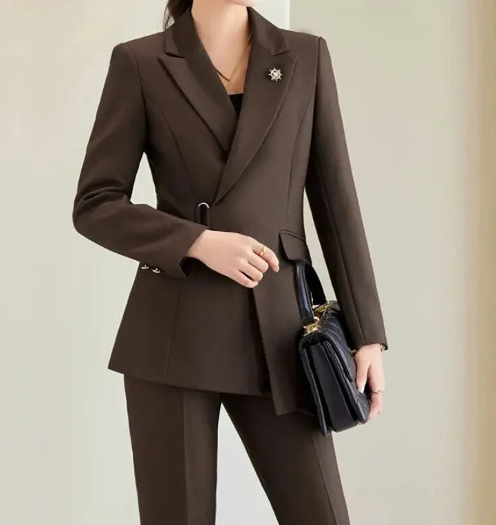 Stunningly Classy Fancy Pantsuit | Modern Blazer | Women's Pantsuits | Two piece pants set