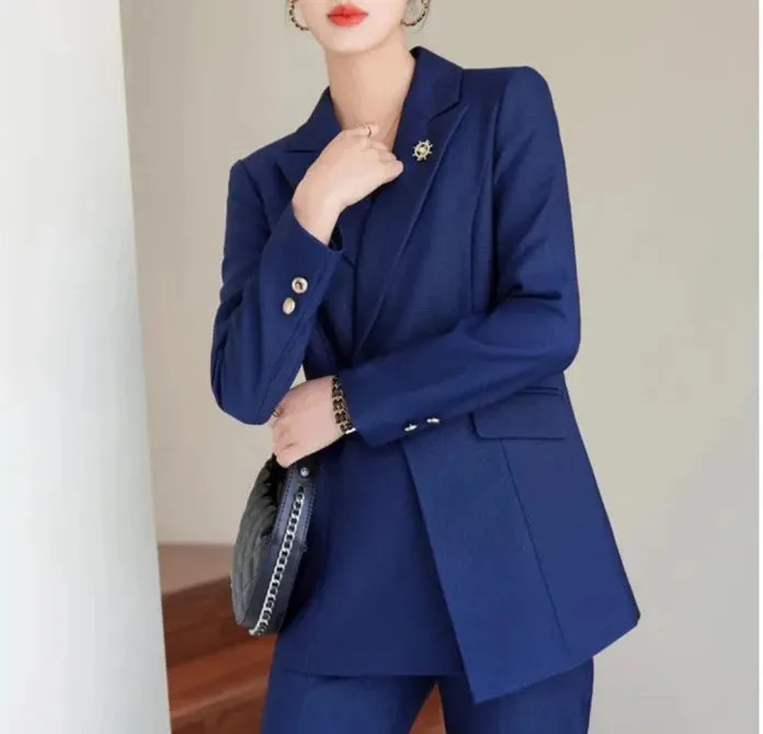 Stunningly Classy Fancy Pantsuit | Modern Blazer | Women's Pantsuits | Two piece pants set