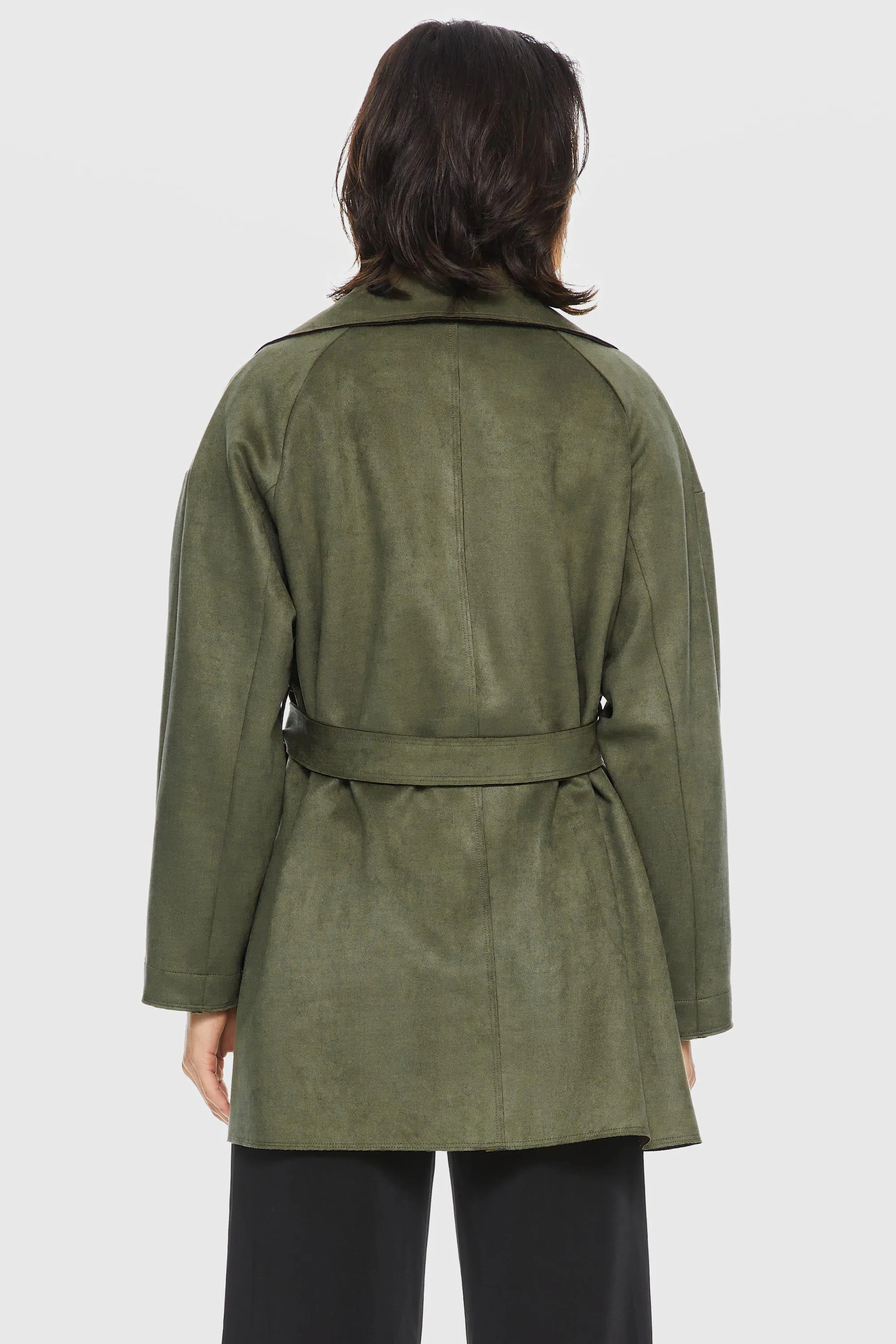 Suede Lightweight Trench