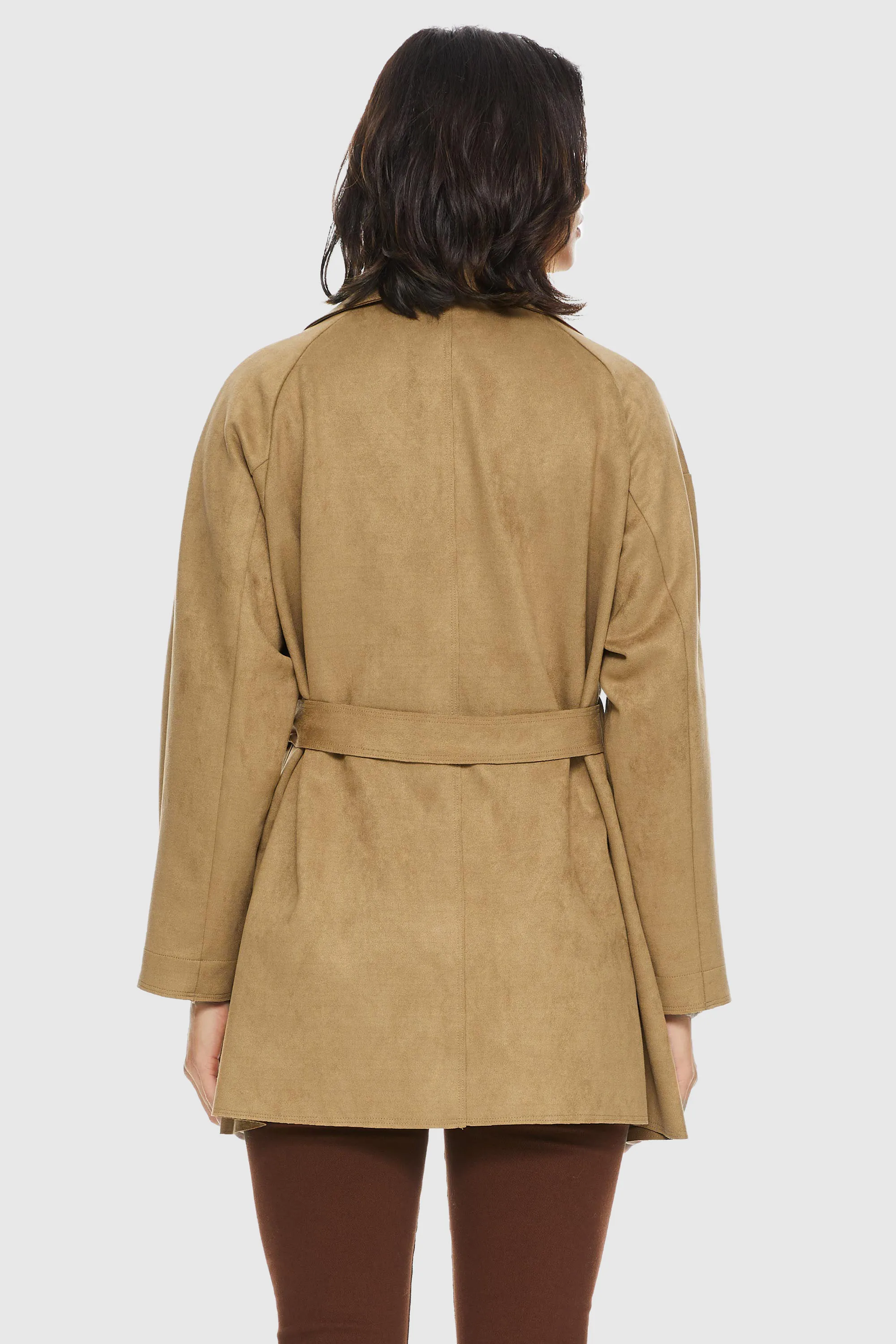 Suede Lightweight Trench