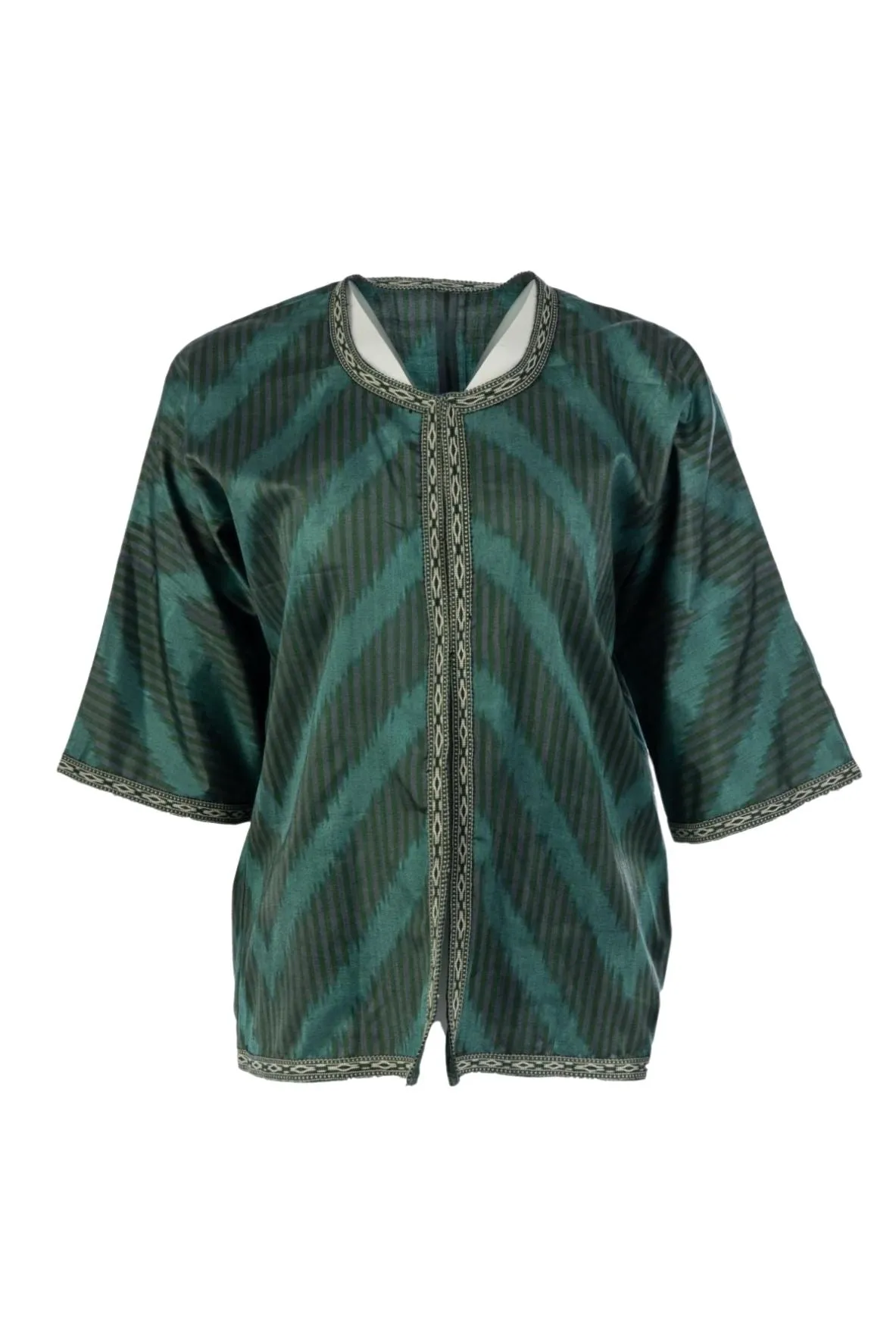 Sussex Silk Ikat Jacket - Green