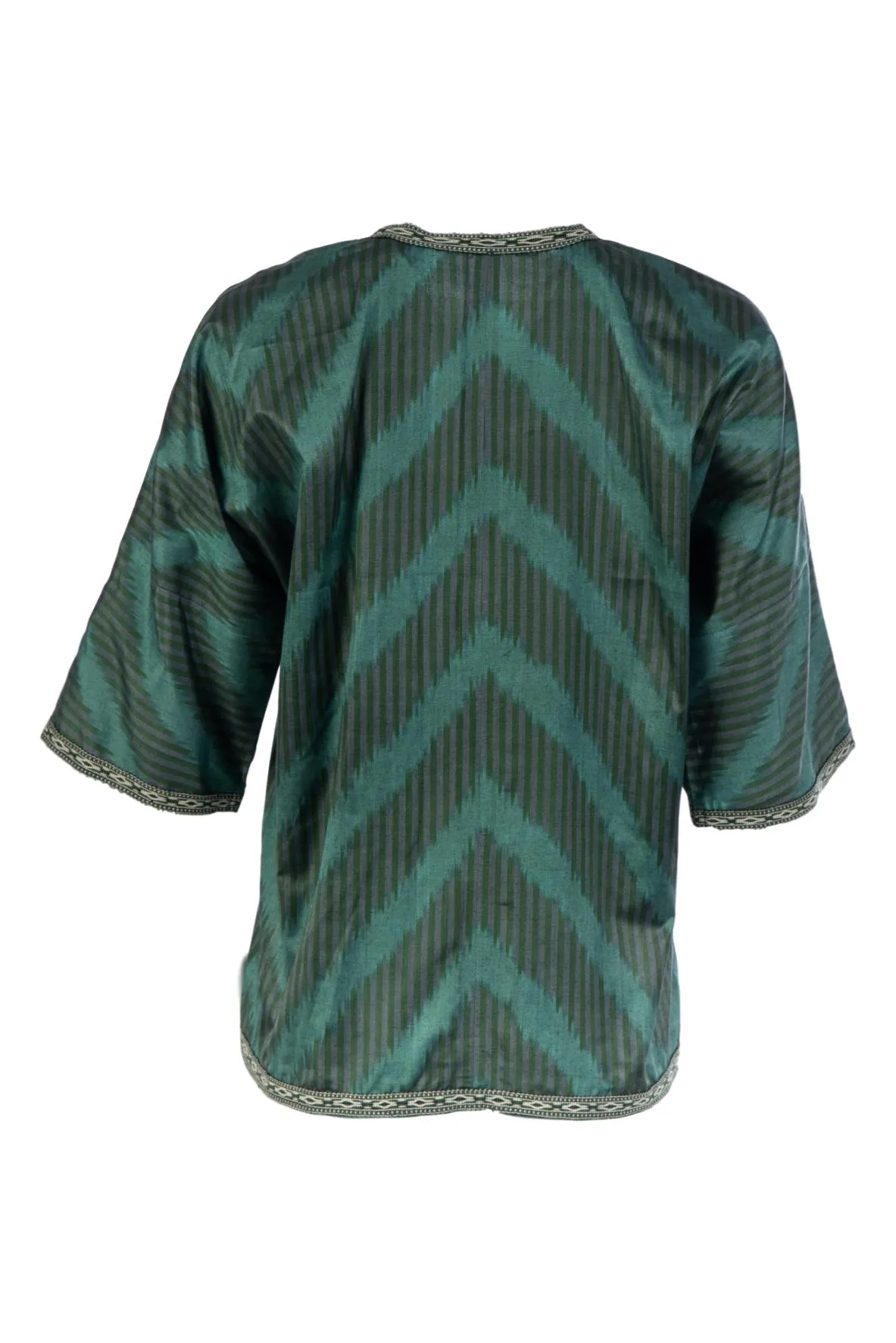 Sussex Silk Ikat Jacket - Green