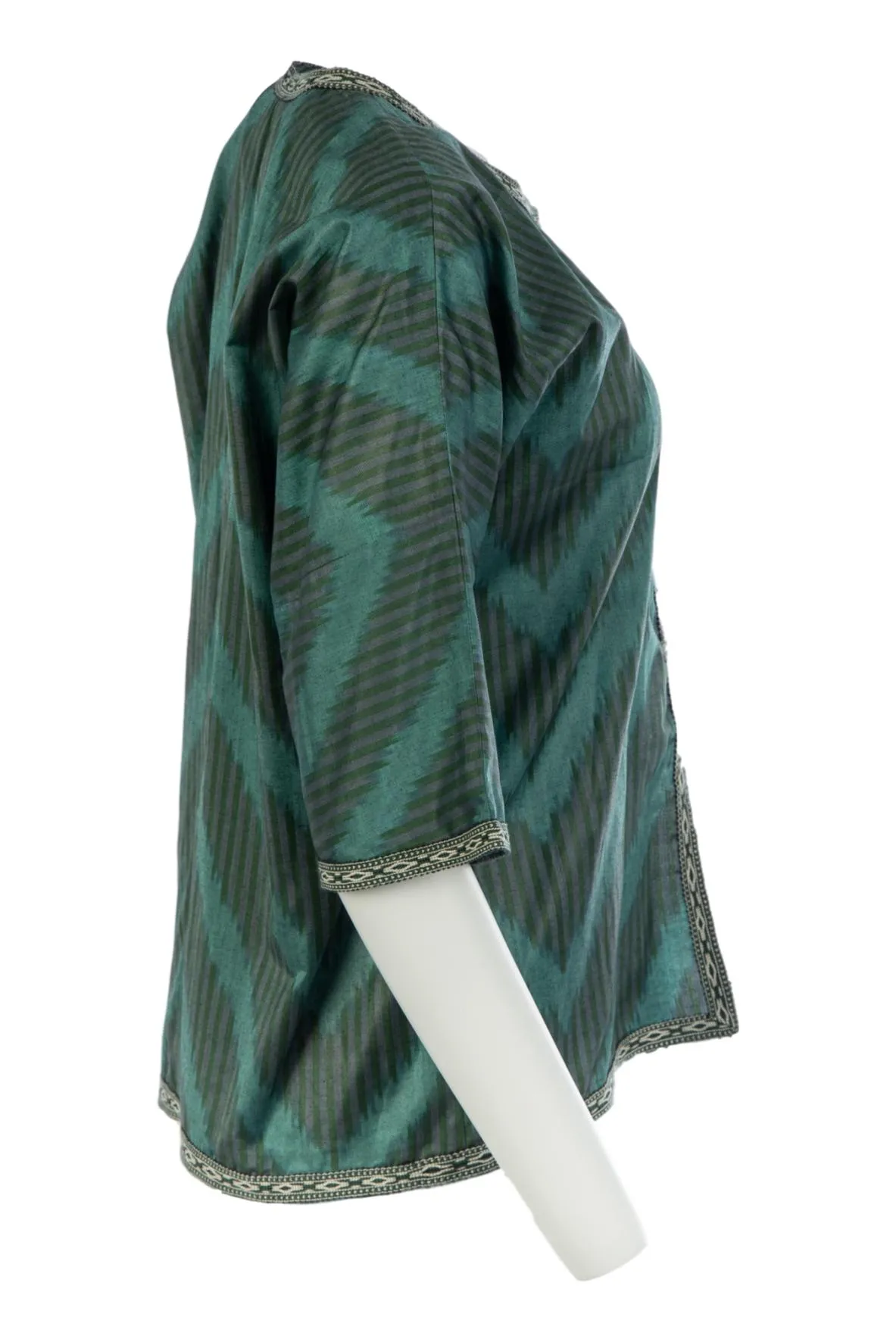 Sussex Silk Ikat Jacket - Green