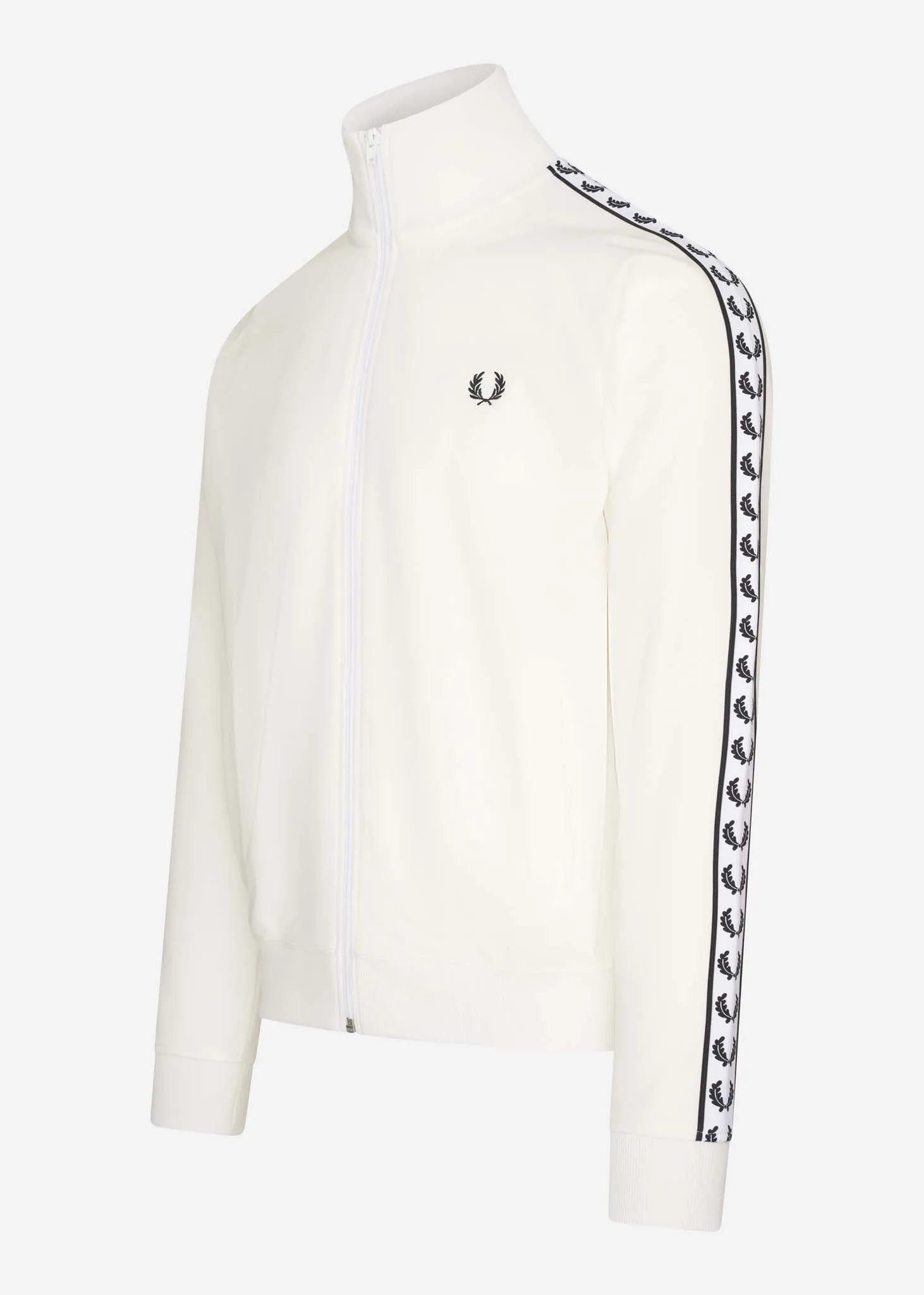 Taped track jacket - white