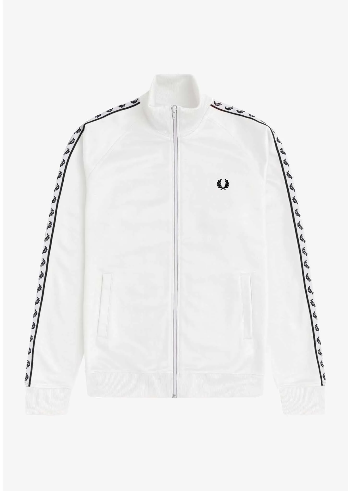 Taped track jacket - white