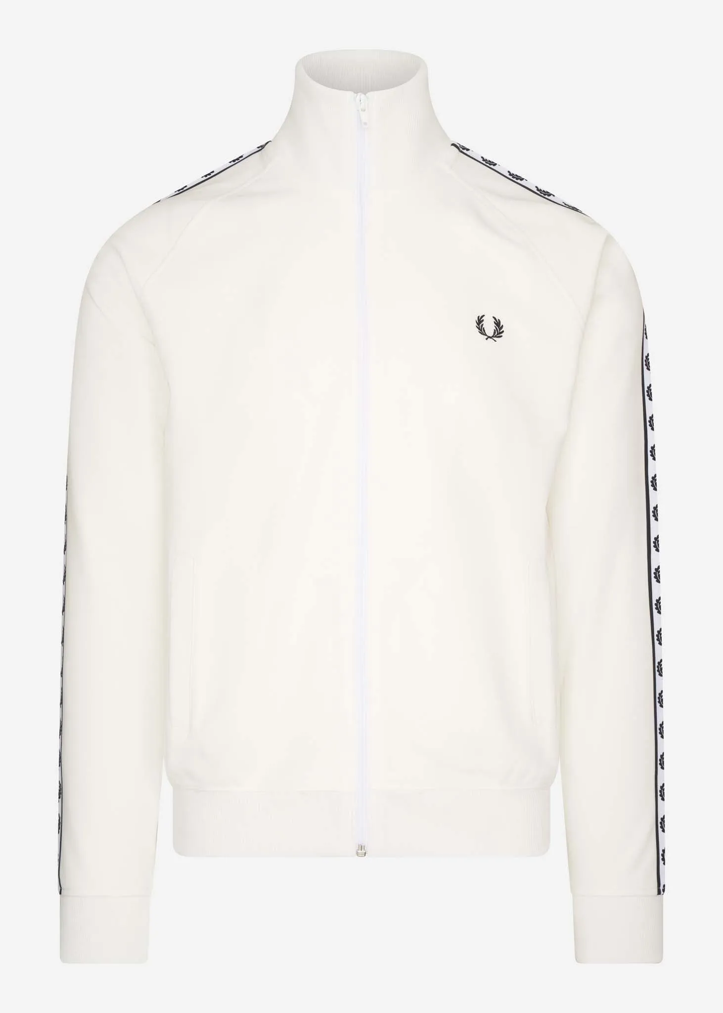 Taped track jacket - white