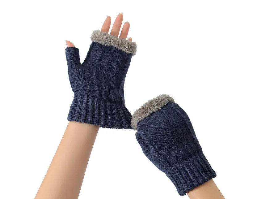 Tarramarra Fingerless Ultra Plush Knit Gloves