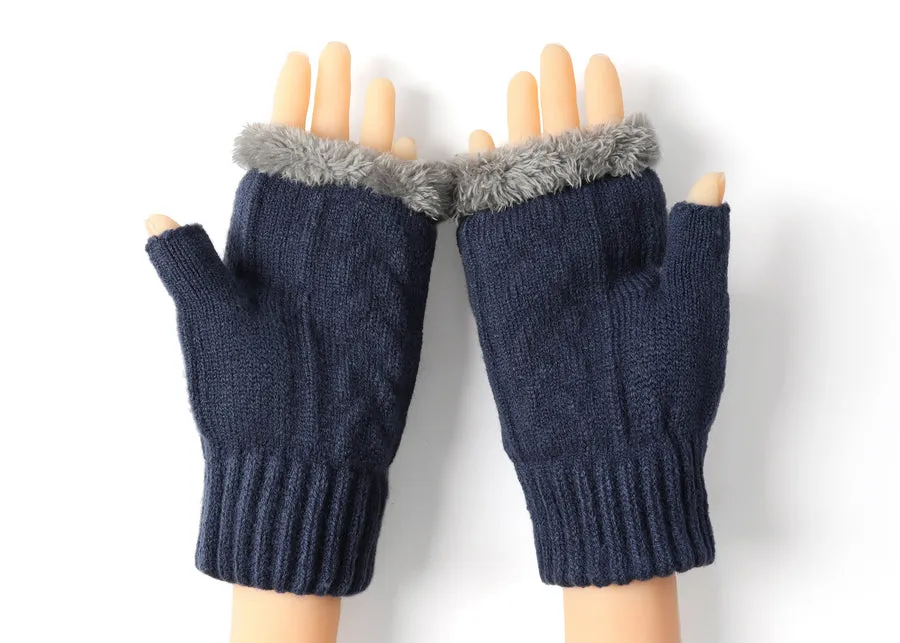 Tarramarra Fingerless Ultra Plush Knit Gloves