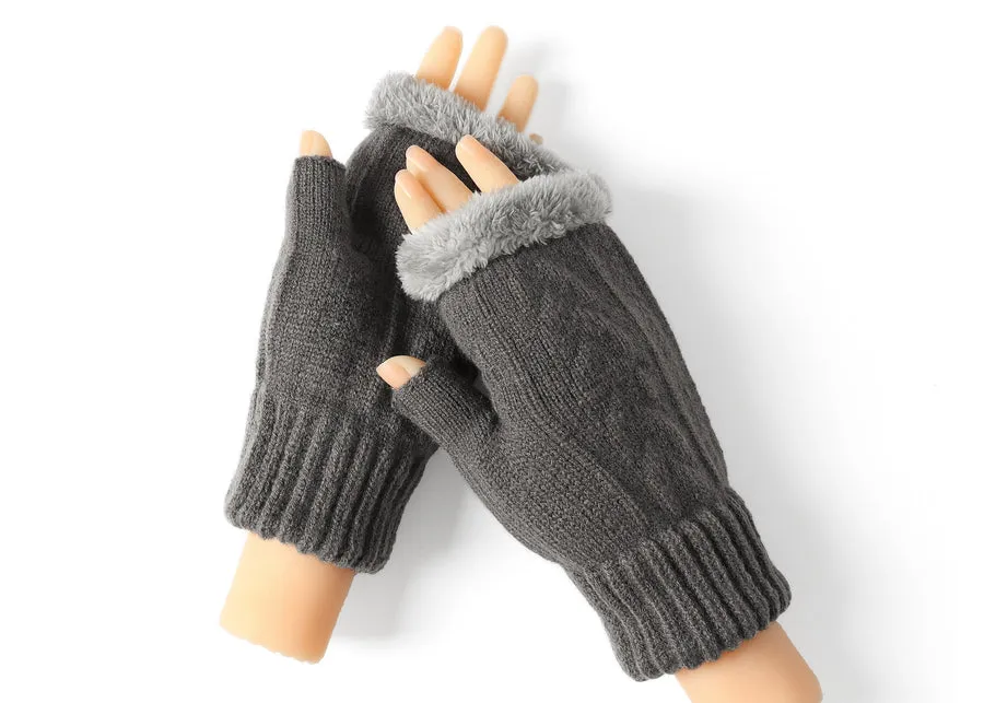 Tarramarra Fingerless Ultra Plush Knit Gloves