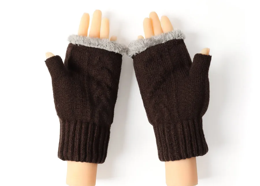 Tarramarra Fingerless Ultra Plush Knit Gloves