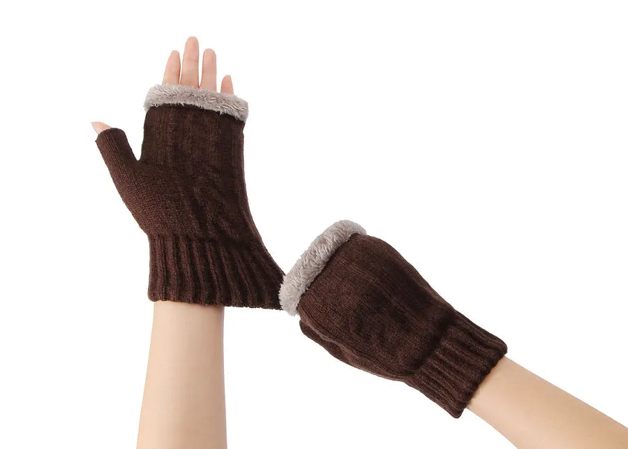 Tarramarra Fingerless Ultra Plush Knit Gloves