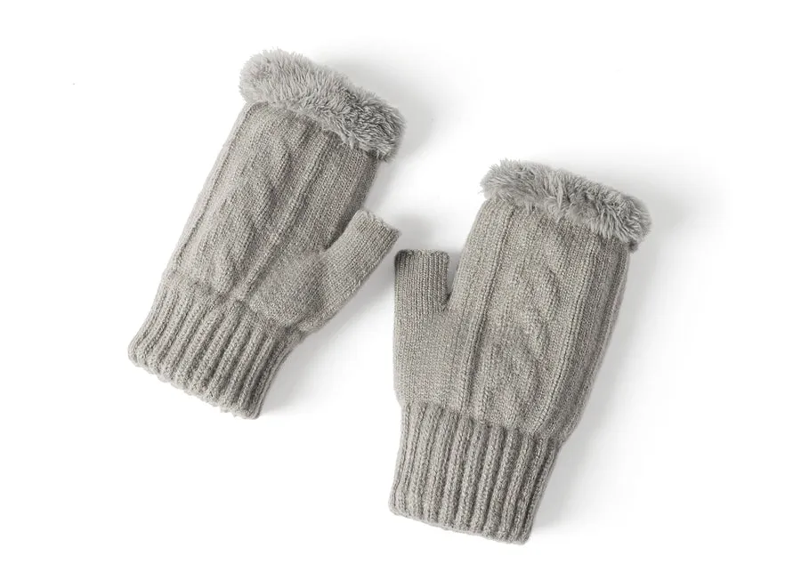 Tarramarra Fingerless Ultra Plush Knit Gloves