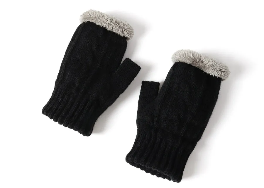 Tarramarra Fingerless Ultra Plush Knit Gloves