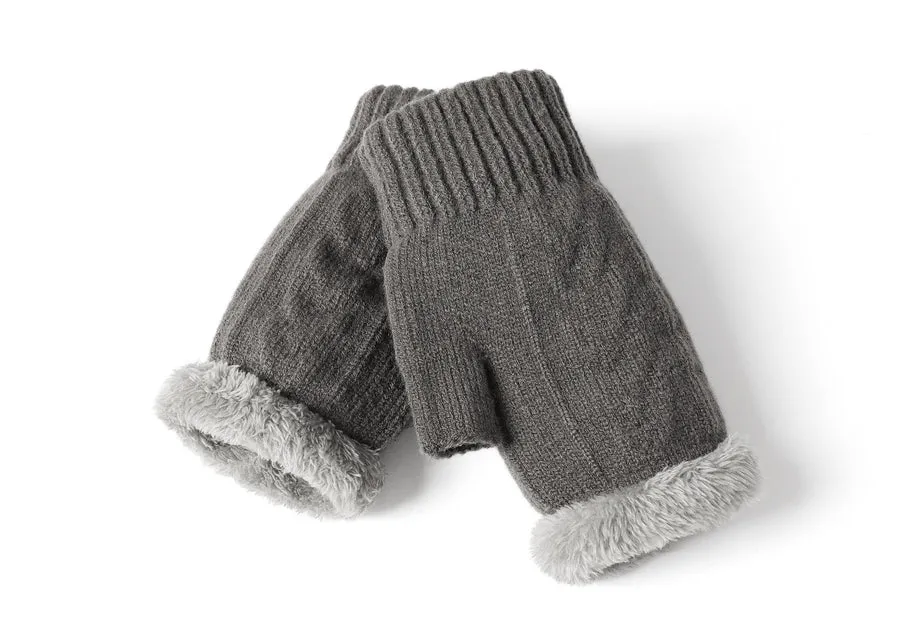 Tarramarra Fingerless Ultra Plush Knit Gloves