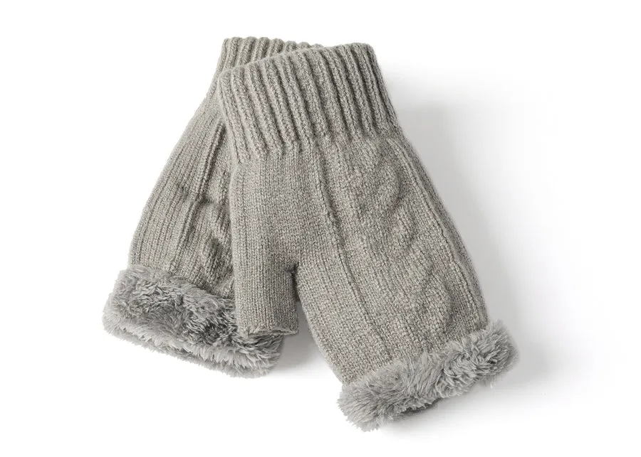 Tarramarra Fingerless Ultra Plush Knit Gloves