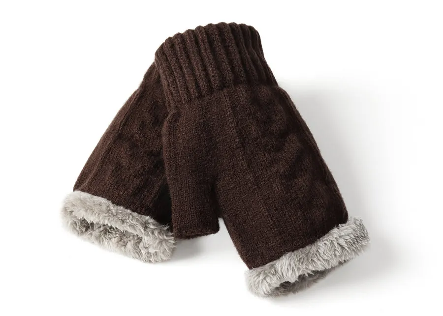 Tarramarra Fingerless Ultra Plush Knit Gloves