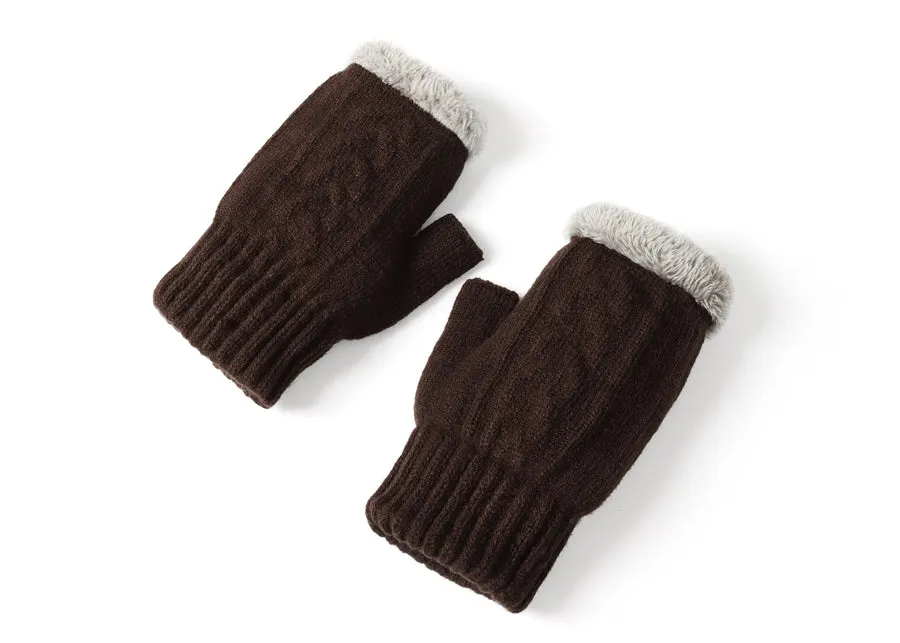 Tarramarra Fingerless Ultra Plush Knit Gloves