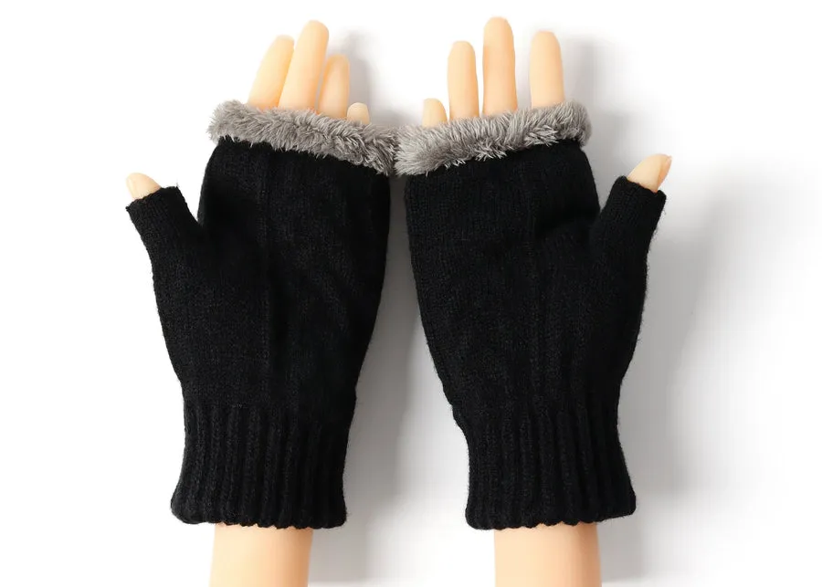 Tarramarra Fingerless Ultra Plush Knit Gloves