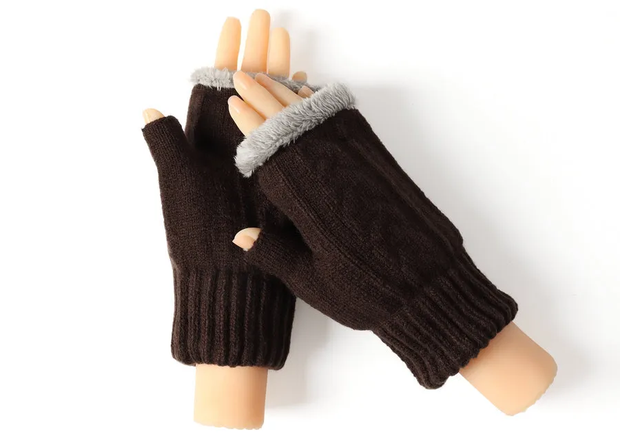 Tarramarra Fingerless Ultra Plush Knit Gloves