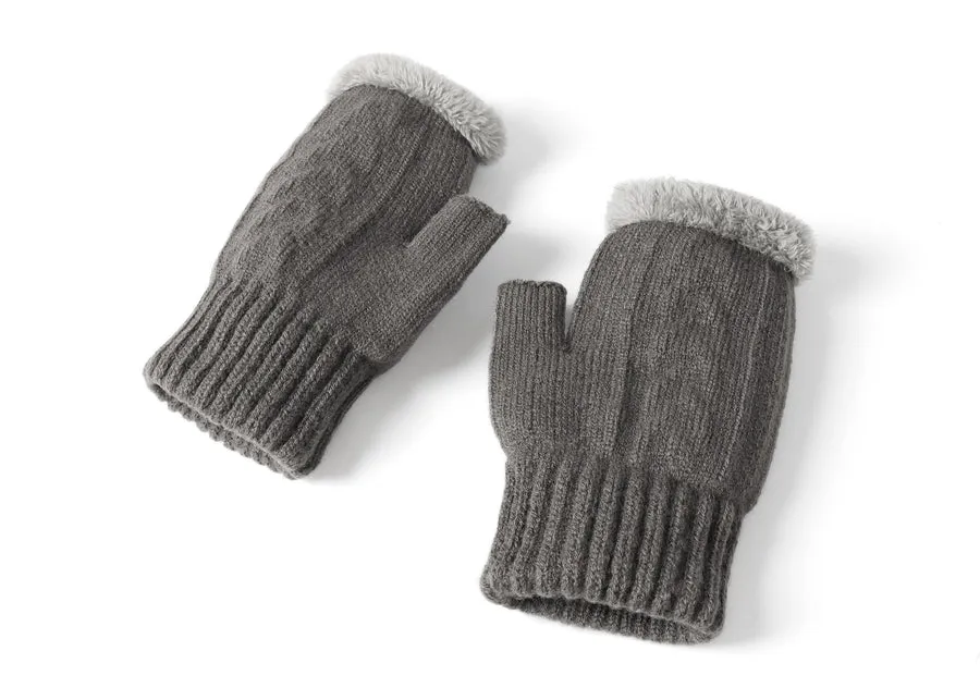 Tarramarra Fingerless Ultra Plush Knit Gloves