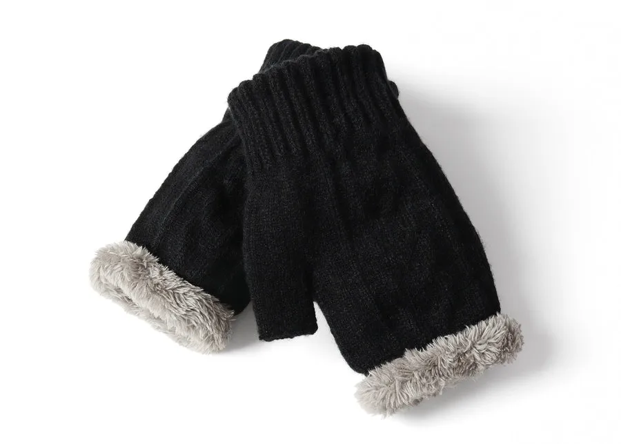 Tarramarra Fingerless Ultra Plush Knit Gloves