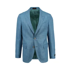 Teal Melange Basket Weave Sport Coat