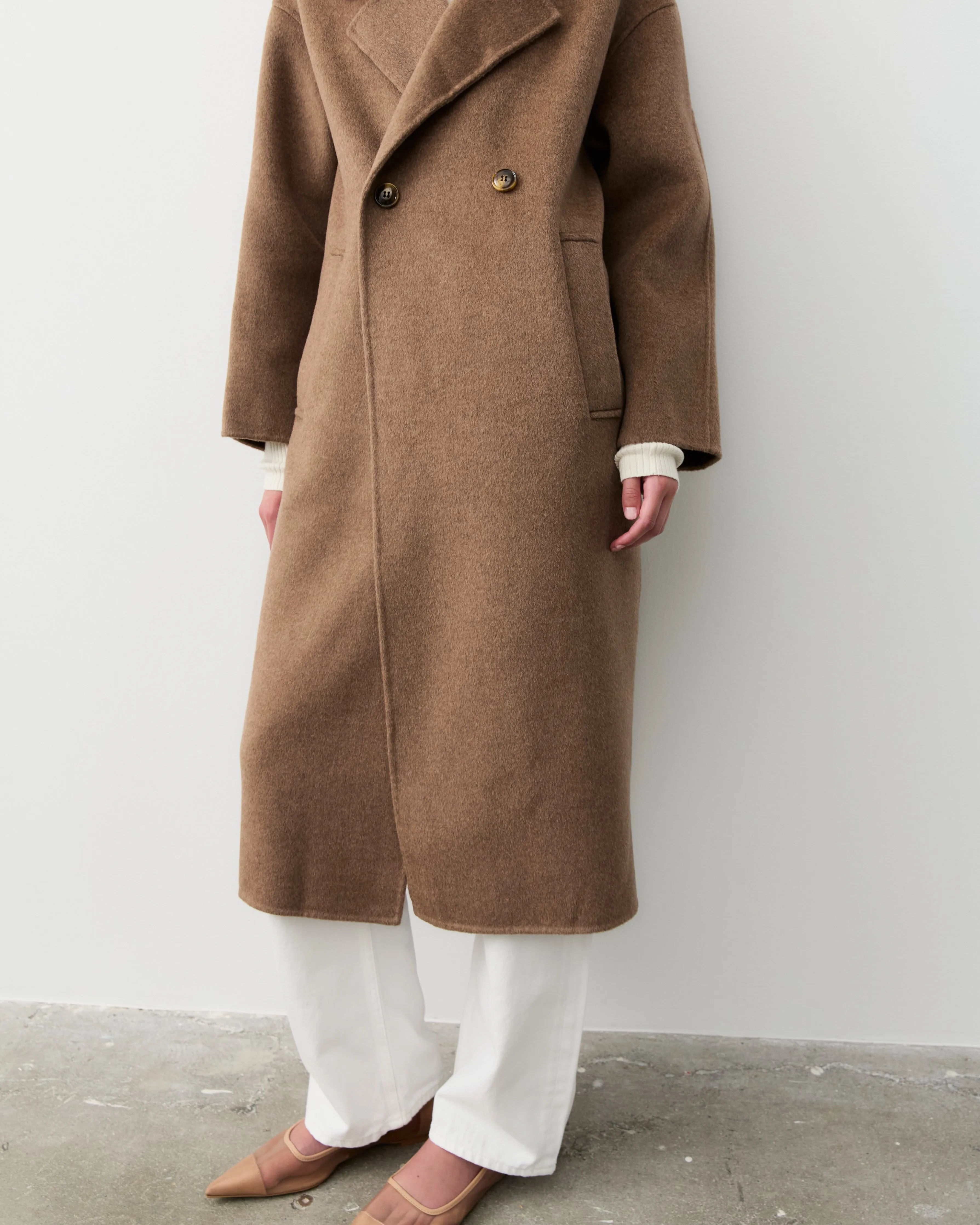 THE LONDON COAT - CHOCOLATE MELANGE